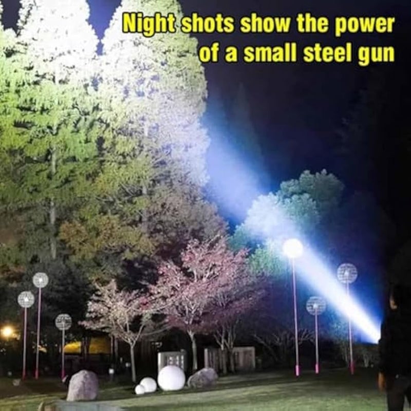 Mini Flashlight, Super Power Thumb Light, Multi-Functional Pen Clip Light, Steel High Lumen Rechargeable Waterproof (2Pcs-c) - Image 2