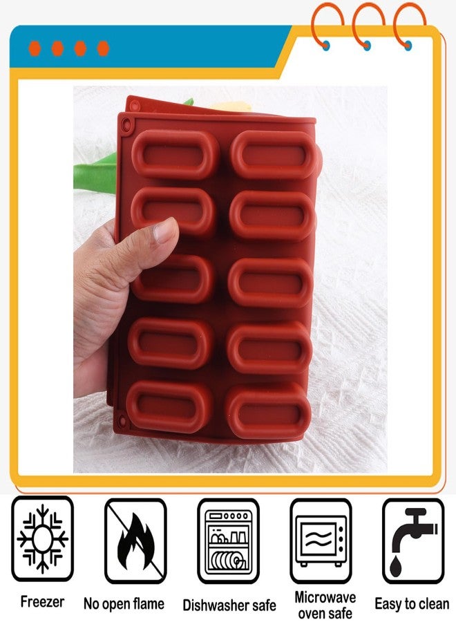YIMINGMOLD قوالب سيليكون بيضاوية الشكل من YIMINGMOLD، تحتوي على 20 تجويفًا، لصنع حلويات الشوكولاتة، طقم من قطعتين - Image 3