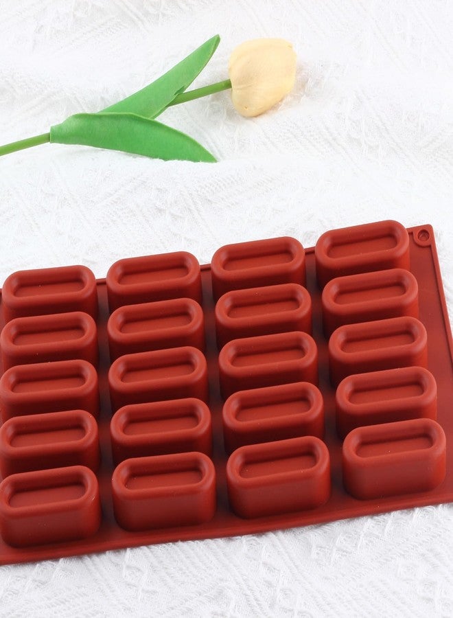 YIMINGMOLD قوالب سيليكون بيضاوية الشكل من YIMINGMOLD، تحتوي على 20 تجويفًا، لصنع حلويات الشوكولاتة، طقم من قطعتين - Image 4