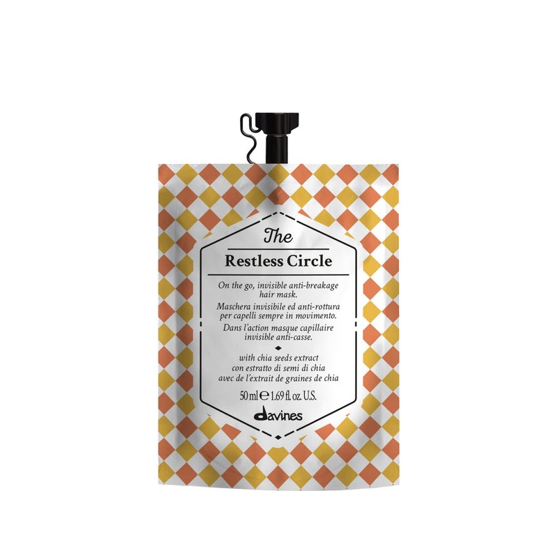 Davines The Restless Circle Invisible Hair Mask for Active Lifestyles Protects from Mechanical Damage Breakage with Chia Seed Extract Works During Exercise or Activity 169 Fl Oz - Image 3