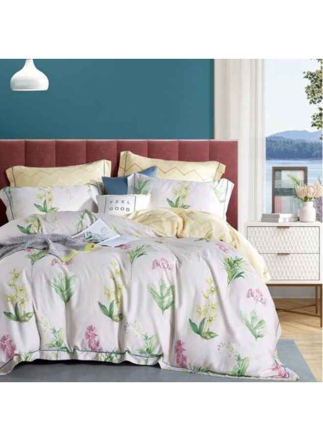 Ferrucci Multicolor Print Duvet Set King, Double, 6 Piece Set