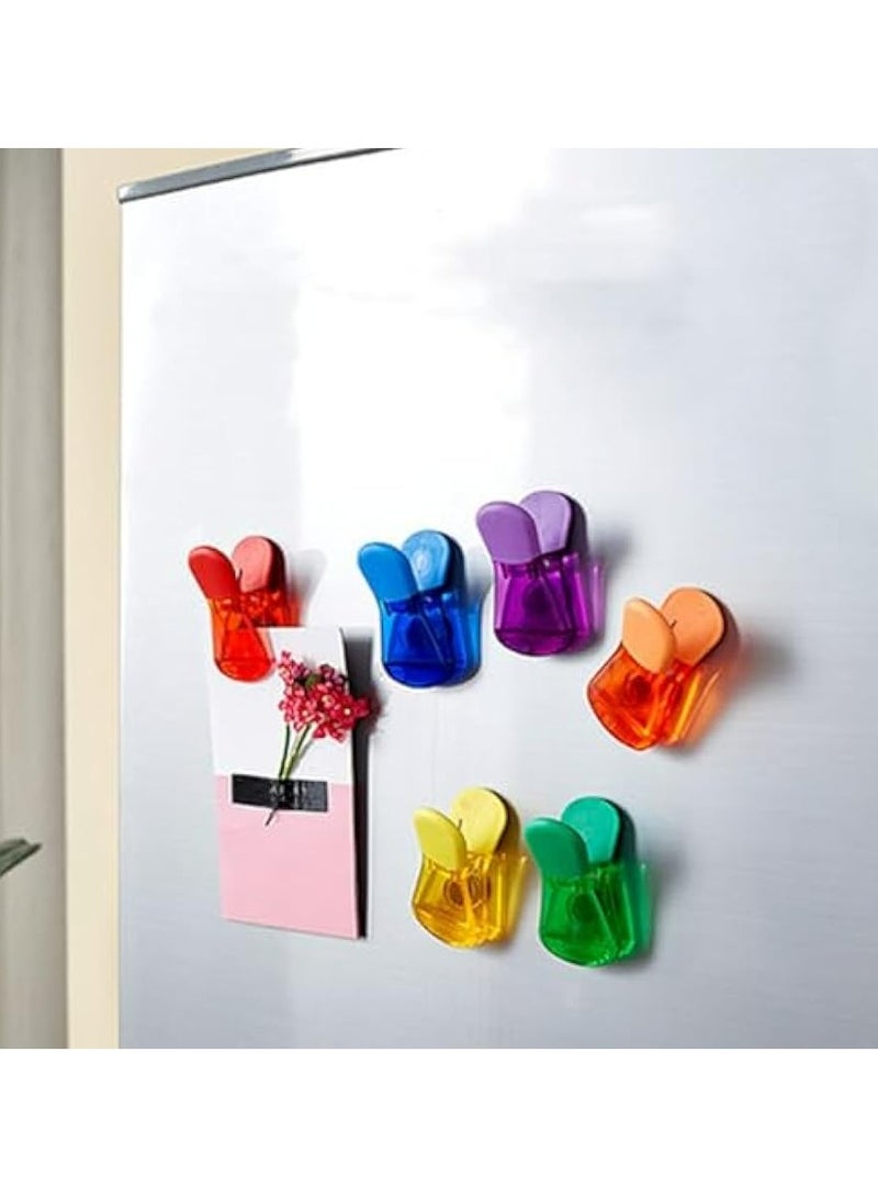 أوزيغالور 6 قطع من مشابك الأكياس، مشابك ختم مشابك ختم الأكياس البلاستيكية لأكياس الطعام والوجبات الخفيفة مشابك أكياس مغناطيسية بلاستيكية لحزم الطعام مشابك الوجبات الخفيفة مشابك ختم محكمة الإغلاق للاستخدام اليومي لأكياس التخزين (متعدد الألوان) - Image 3