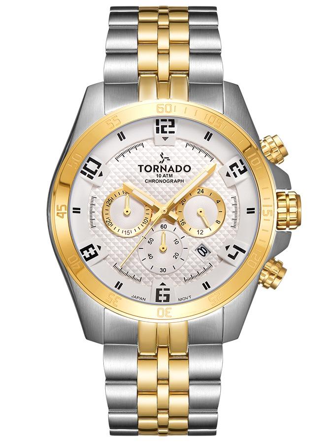 TORNADO Men's Stainless Steel Chronograph Watch T3149B-TBTW - 46x51 mm - Image 1