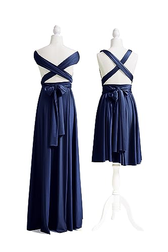 72styles فستان ماكسي طويل للنساء بكتف واحد قابل للتحويل مع 72 أسلوب مختلف - Image 3