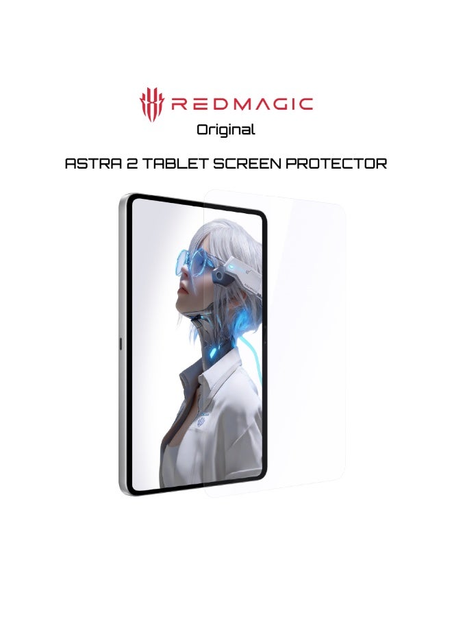 واقي شاشة لجهاز REDMAGIC Astra 2 Gaming Tablet، زجاج مقوى بدرجة صلابة 9H، وضوح عالي، شفاف للغاية، تركيب خالٍ من الفقاعات، لمس سلس، حماية مقاومة للخدوش