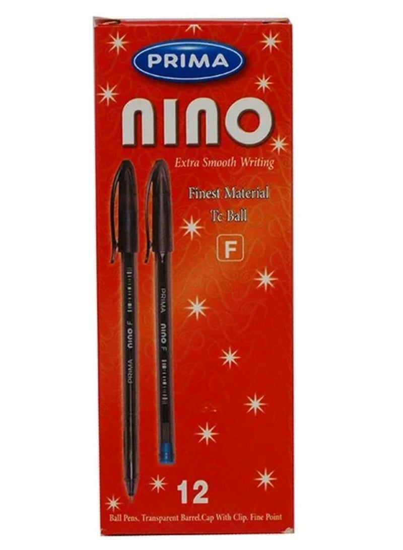 بريما قلم جاف لينو بسن متوسط 1.0 ملم من بريما، مجموعة بها 10 اقلام، ازرق - Image 3