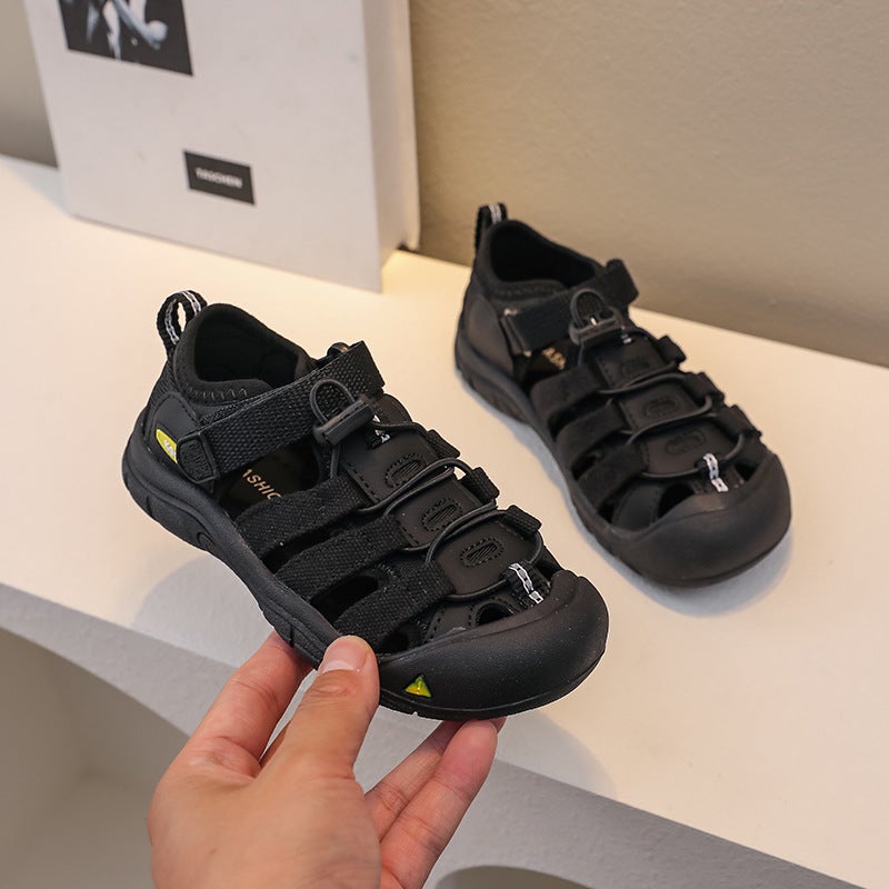 Boys' Baotou Sandals Summer Sports Beach Shoes Soft Sole Children'S Shoes Girls' River Tracing Shoes Boys - Image 4