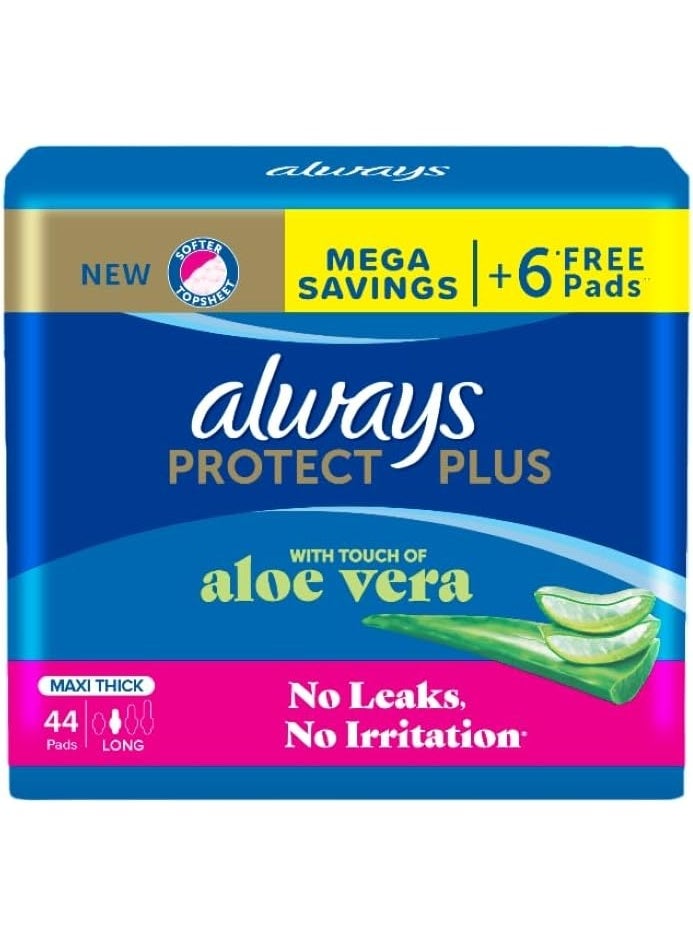 أولويز فوط صحية برو تكت بلس من الويز - 44 فوطة , طويلة - Image 1