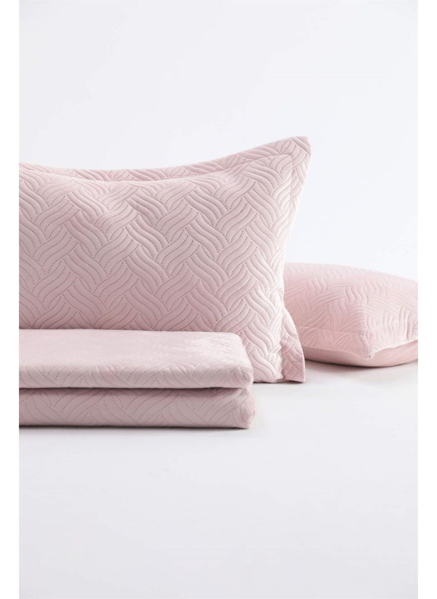 Favora Silva Double Bedspread Set - Powder  - Image 2