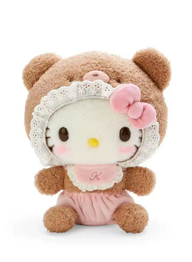 KT Cat Doll Pacifier Plush Toy Keychain School Bag Pendant Plush Doll Doll Accessories  - Image 1