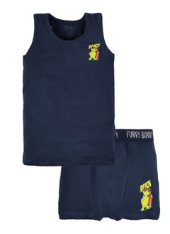 Funny Bunny Boys Underwear Set (Cut Shirt & Boxer)- Bundle Of 3 Sets  - Image 2
