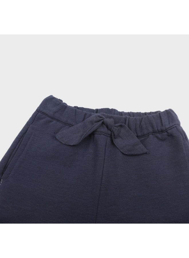 Zara kids' Minimalist Solid-colored Fashion Relaxed Straight-leg Cuffed Tapered Pants - Image 4
