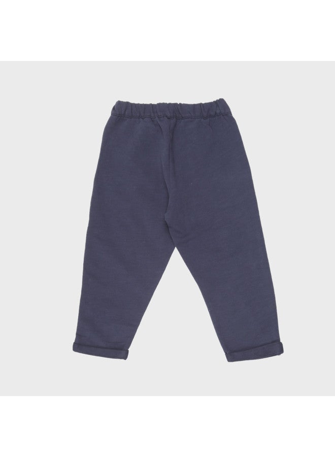 Zara kids' Minimalist Solid-colored Fashion Relaxed Straight-leg Cuffed Tapered Pants - Image 3
