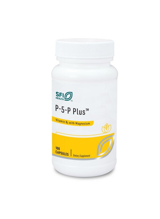 Klaire Labs P-5-P Plus Magnesium - 30 Milligrams of Bioactive Vitamin B6 Pyridoxal-5-Phosphate with TRAACS Magnesium, Hypoallergenic (100 Capsules) - Image 1