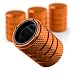 PC Autoworks Aluminum Tire Valve Stem Caps AntiRust Premium Anodized Aluminum CorrosionResistant Easy Install Universal Fit for Car Truck Bike SUV 1 PackSet of 4 Amber Orange - Image 2