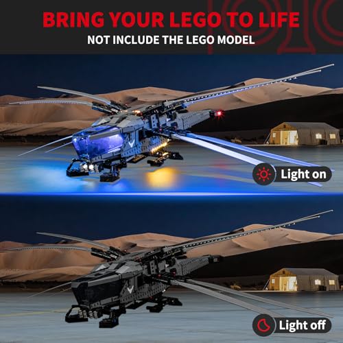BRIKSMAX Light Kit for Lego10327 Dune Atreides Royal Ornithopter Led Lighting Compatible with Lego Icons Building Set Not Include Lego Set - Image 5