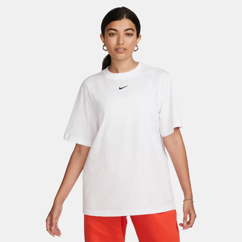 Nike White Women's Sportswear Essential T-Shirt for Women | Best Price UAE