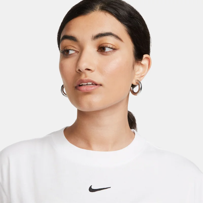 Nike White Women's Sportswear Essential T-Shirt for Women | Best Price UAE