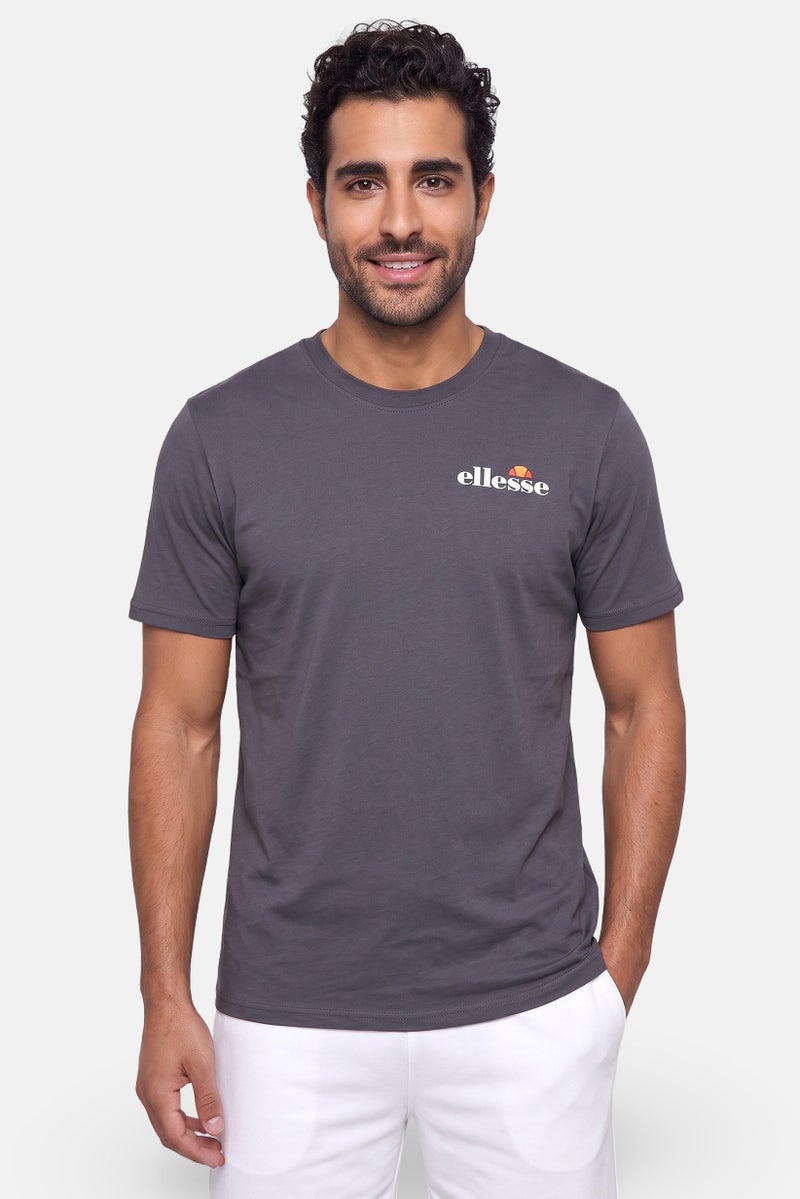 Ellesse Men Sportwear Fit Short Sleeve Outdoor T-Shirt, Dark Grey - Image 1