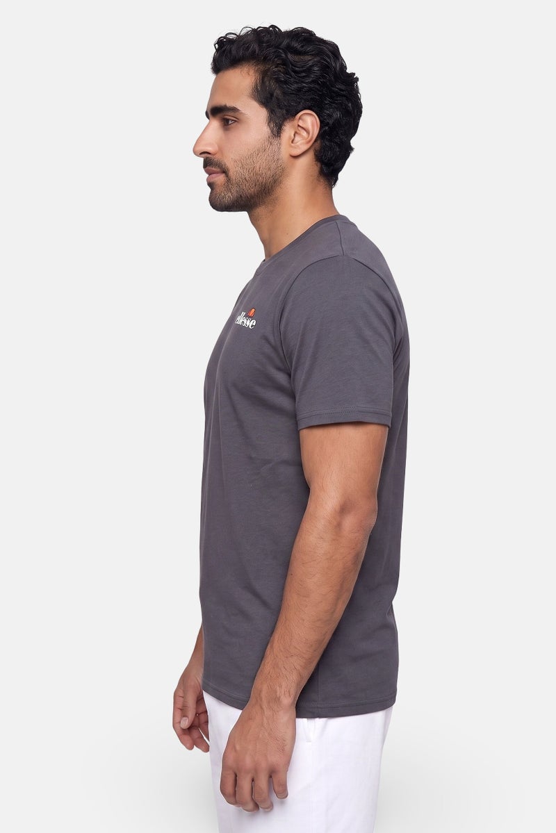 Ellesse Men Sportwear Fit Short Sleeve Outdoor T-Shirt, Dark Grey - Image 3