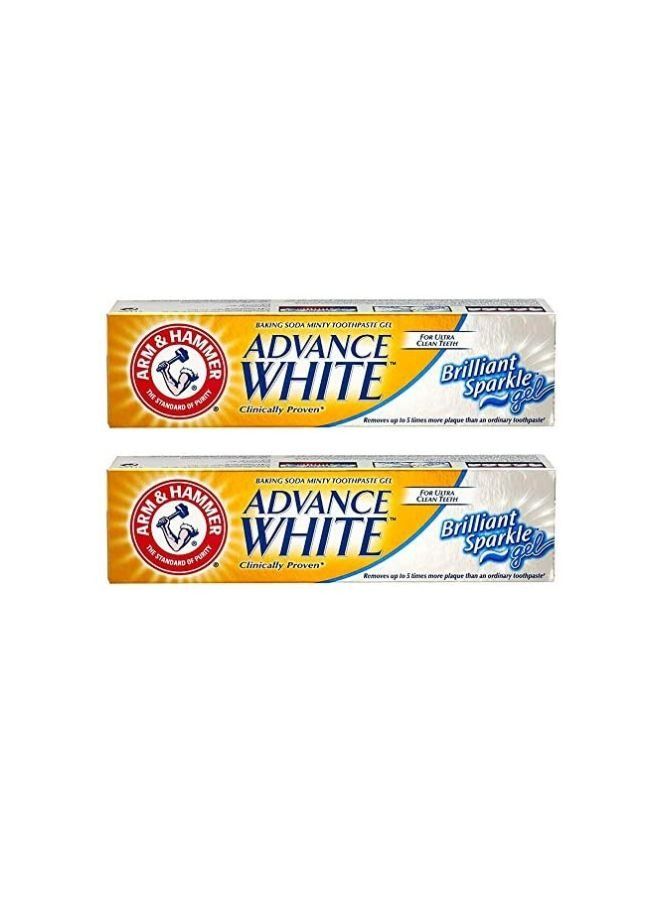 Arm & Hammer Advance White Brilliant Sparkle Gel 230g Twin Pack