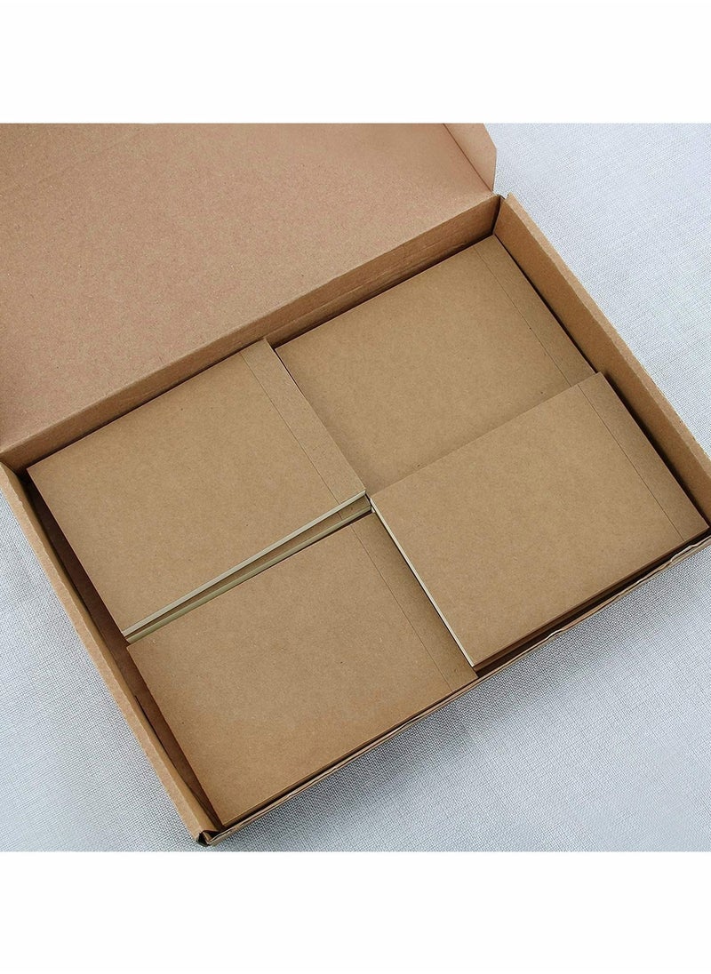 Y&D - Small A6 Spiral Notepad 6 Set, Kraft Cover Blank Page (60 Sheets) Sketchbook Sketchpad, Classic Pocket Note Book Drawing Block Reporters Notepad, Good for memos, Painting and Graffiti - Image 1