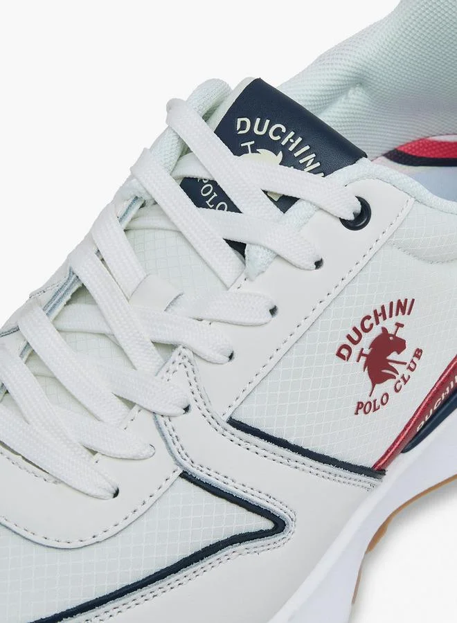 Duchini WHITE Polo Club Men Lace-Up Ankle Sneakers for Men | Best Price UAE