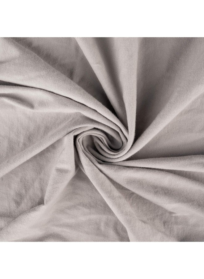 SHEETWORLD.COM SheetWorld Fitted Pack N Play Playard Sheet Compatible with Maxi COSI Swift Play Yard 31 x 39 inches, 100% Cotton Jersey, Hypoallergenic, Butter Soft, Silver Grey, Made in USA - Image 2