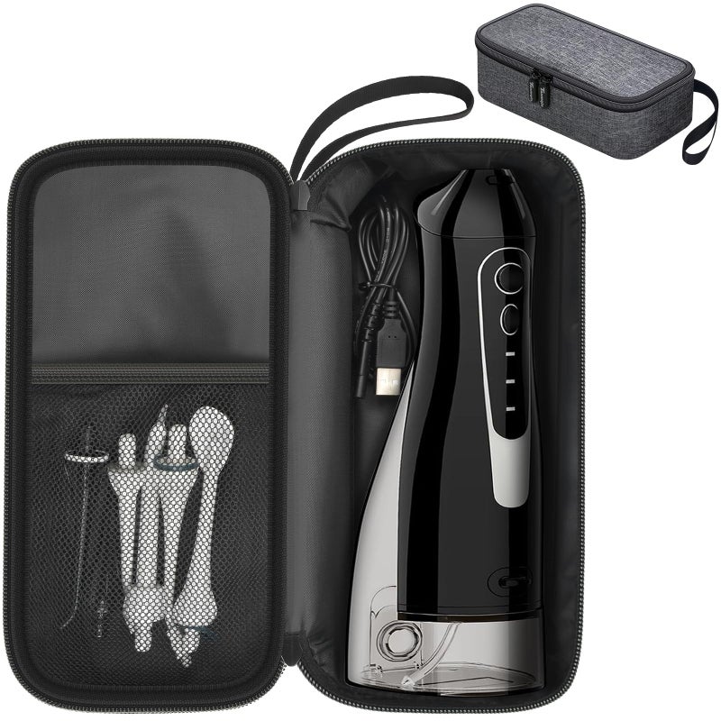 Tanmqin Case Compatible with COSLUSfor Nicwellfor Leominorfor Bitvae Water Dental Flosser Teeth Pick Cordless Irrigator Water Floss Pick Carrying Storage HolderBlack Bag Only Black