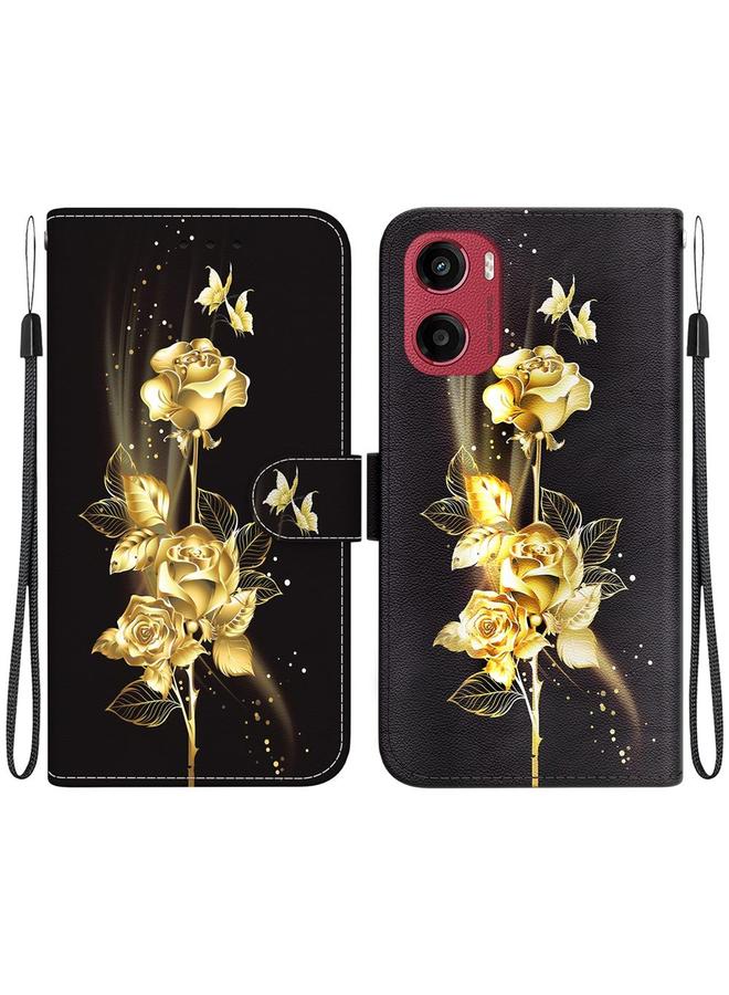 S-TOP Case For Motorola Moto G05 / E15 Crystal Texture Colored Drawing Leather Phone Case - Image 1