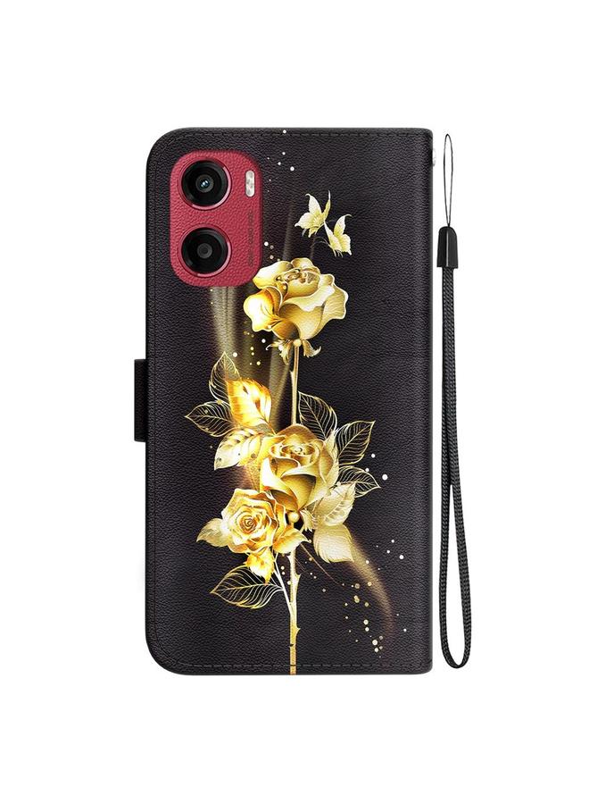 S-TOP Case For Motorola Moto G05 / E15 Crystal Texture Colored Drawing Leather Phone Case - Image 3