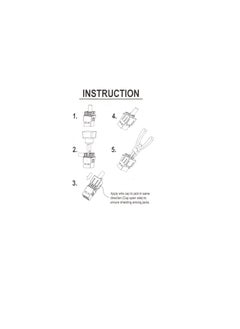 Orange Orange ONKJ-UA003-BK Electric Cat 6A Unshielded Keystone Jack (Black)- Pack of 10  - Image 3