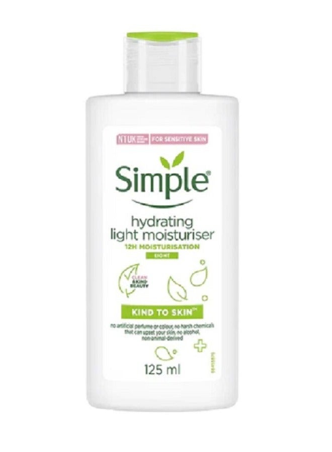 simple Face Cream For Sensitive Skin Hydrating Light Moisturiser 125ml