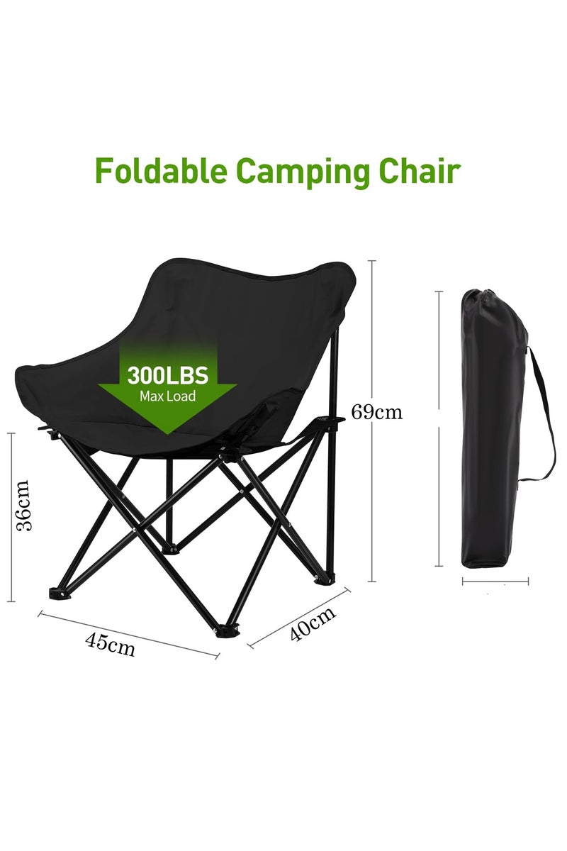 LINGWEI Portable Folding Beach & Camping Chair for Adults- Lightweight Multi-Purpose Outdoor Chair with Carry Bag - Image 2