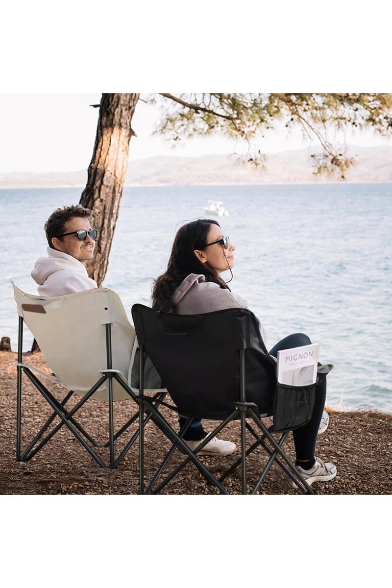 LINGWEI Portable Folding Beach & Camping Chair for Adults- Lightweight Multi-Purpose Outdoor Chair with Carry Bag - Image 3