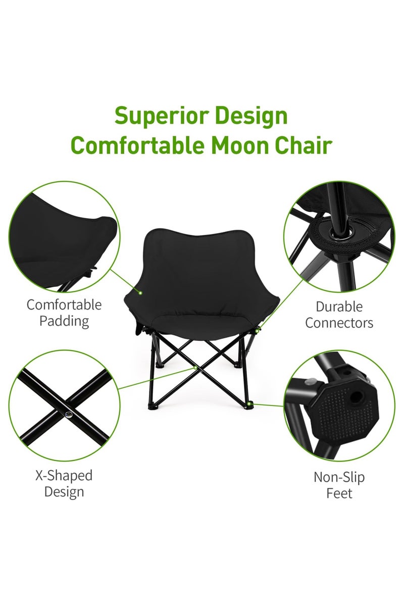 LINGWEI Portable Folding Beach & Camping Chair for Adults- Lightweight Multi-Purpose Outdoor Chair with Carry Bag - Image 5