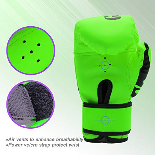 GROOFOO Kids Boxing Gloves 4oz Punching Gloves for Kids Youth Traning Gloves for Punching Bag Kickboxing Sparring Muay Thai MMA Fight Gloves - Image 5