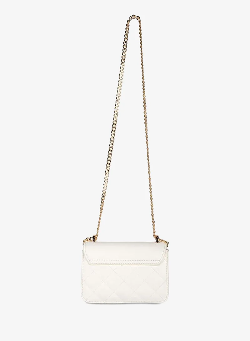 Vincci Beige Women Quilted Shoulder Bag With Chain for Women | Best Price UAE