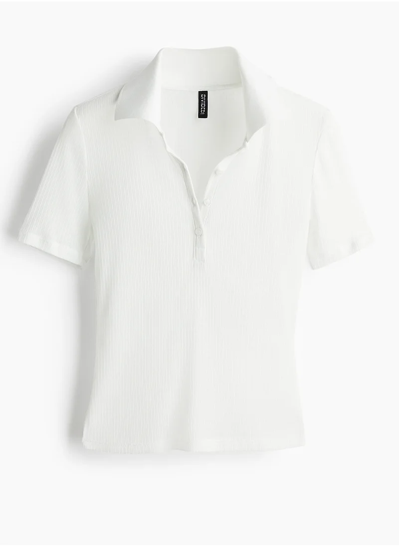 اتش اند ام Ribbed Polo Shirt