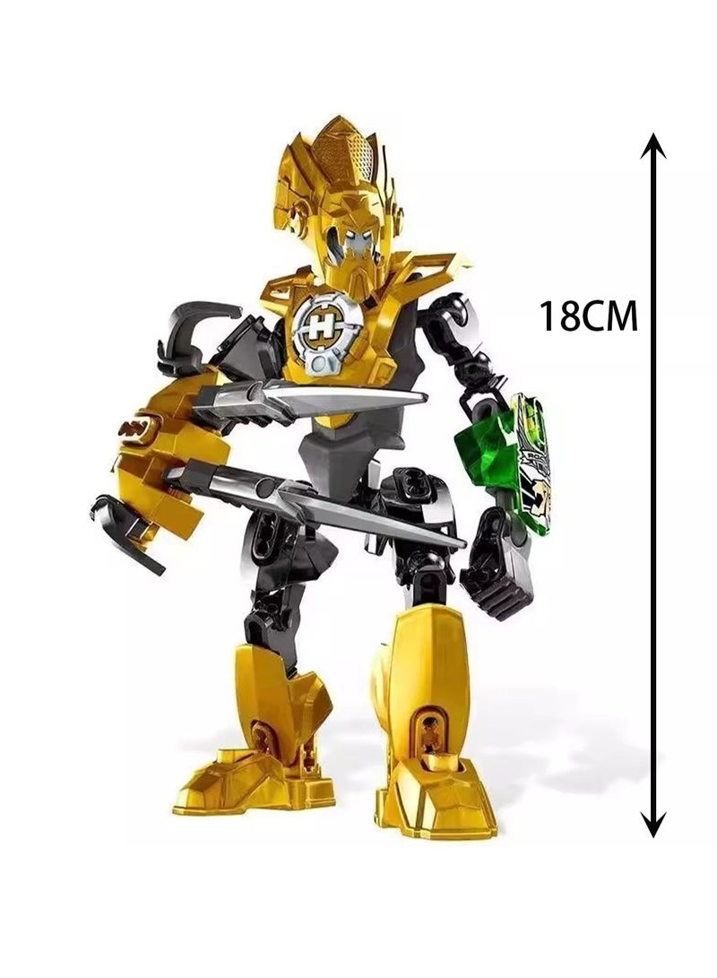 Children's Small Particle Educational Assembly Toy Model Hero Factory Roca Building Block Robot - Image 2