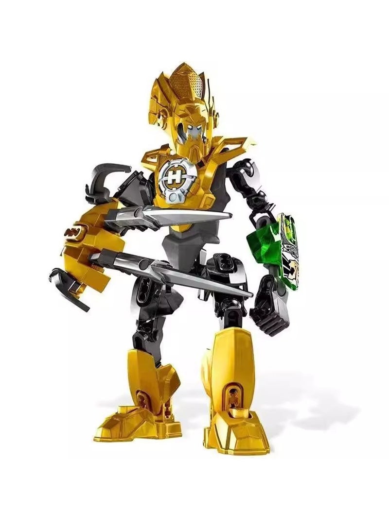 Children's Small Particle Educational Assembly Toy Model Hero Factory Roca Building Block Robot - Image 1