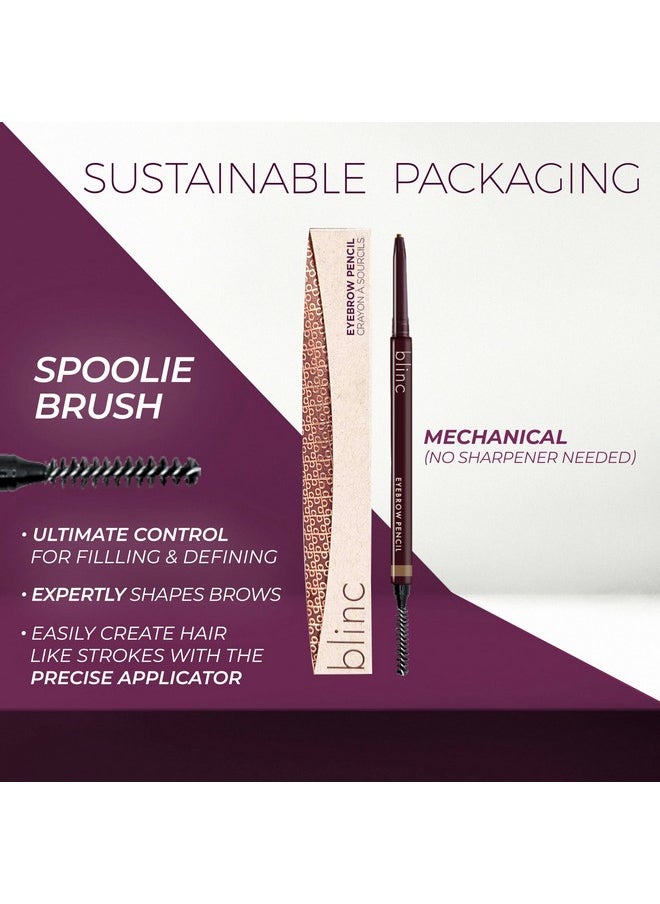 blinc - Eyebrow Pencil Dualsided Precise Fine Tip Eyebrow Pencil With Vitamins C & E Natural Finish Longwearing Waterresistant Vegan Glutenfree & Crueltyfree Blonde 0.09G/0.003 Oz. - Image 1