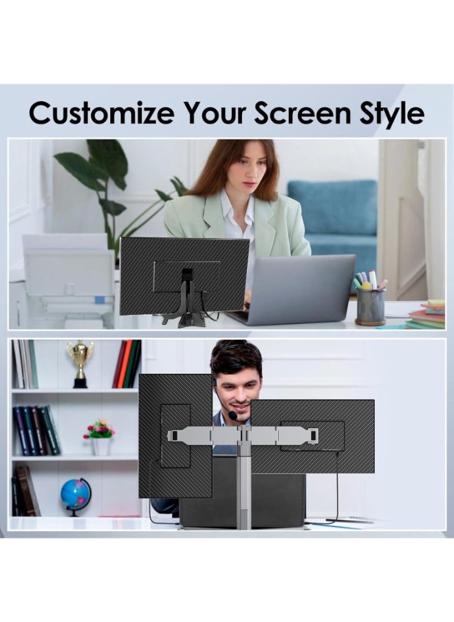 V2COM - V2COM Laptop Screen Extender, 15.6" Portable Triple Monitor for Laptop,IPS Ultra-Thin Zero Frame Monitor Compatible with Mac, Windows, Chrome, Fits Laptops - Image 1