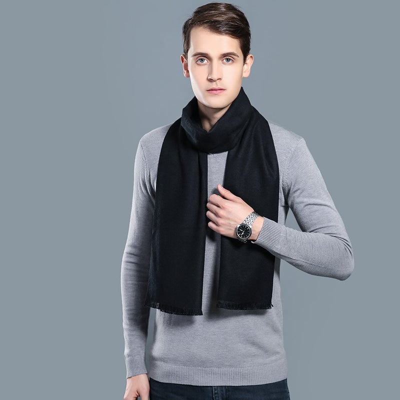 OHAYOMI Mens Scarf Winter Fashion Formal Soft Scarves for Men - Image 4