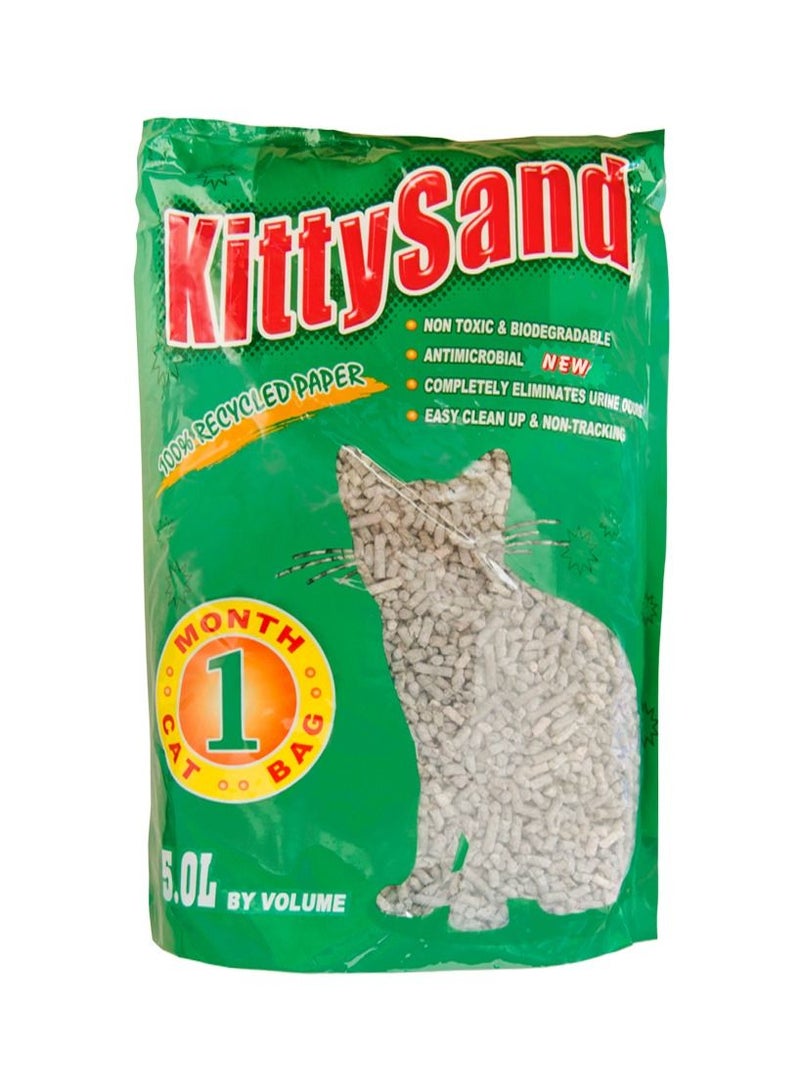 Kitty Sand 100% Recycled Paper Litter Pellets, Biodegradable, Odour Control, Dust Free, Non Clumping Litter Pellets for Cats, Rabbits and Hamsters - Pack of 3 - Image 2