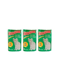 Kitty Sand 100% Recycled Paper Litter Pellets, Biodegradable, Odour Control, Dust Free, Non Clumping Litter Pellets for Cats, Rabbits and Hamsters - Pack of 3  - Image 1