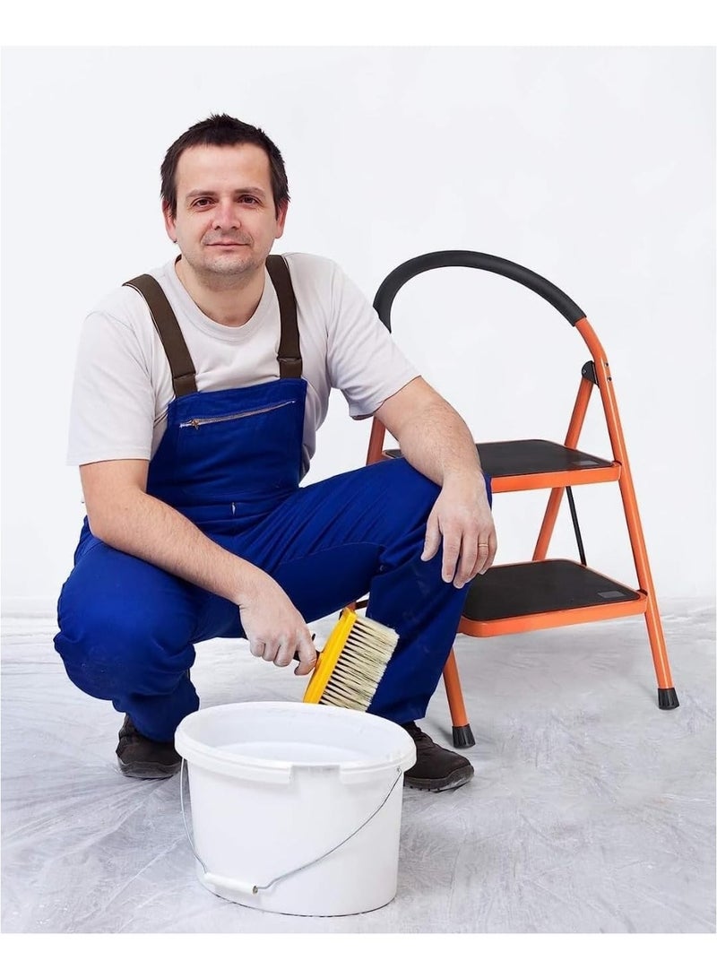 2-Step Red Hail Ladder, Extendable, Iron Construction – 37 cm Height, Load Capacity 1.5 kg - Image 1