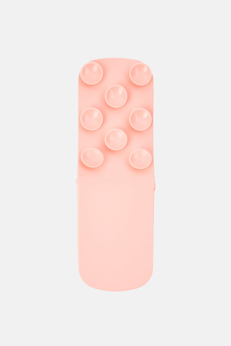 Olivia Rose Makeup Cleaning Pad And Brush Holder, Orange - Image 3