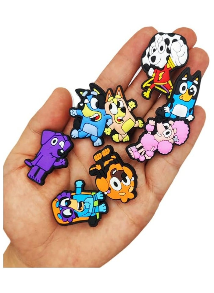 JOLLITY LLC Bluèy Dog Croc Charms Shoe Fits for Clog Sandals Decoration with Wristband Bracelet Rubber No Gemstone 30 pcs - Image 2