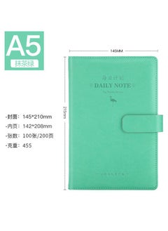 A5 Fresh Green-Buckle (200 Pages)